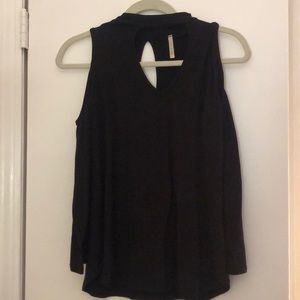 Black cutout shirt